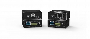 Kramer PT-2UT/R Передатчик и приемник сигналов USB 2.0 и RS−232 по витой паре; поддержка PoC