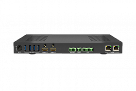 Презентационный коммутатор 4K с 4 входами HDMI, 2 выходами HDMI, MST и USB 3.2 KVM WyreStorm MX-0402-MST