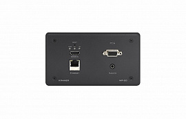 Передатчик VGA/HDMI, Ethernet, RS-232 и стерео аудио по витой паре HDBaseT; поддержка 4К60 4:2:0, цвет черный Kramer WP-20/EU(B)-86