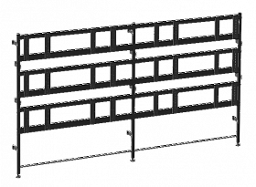 Напольно-стеновое крепление для видеостен NS-4x3