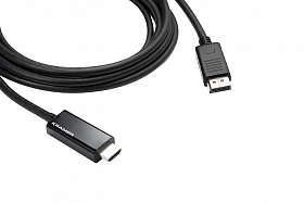 Активный кабель DisplayPort (вилка)-HDMI 4K (вилка), 3 м Kramer C-DPM/HM/UHD-10