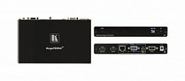 Передатчик HDMI и RS-232 по любому двухжильному кабелю; до 600 м, проходной выход HDMI Kramer TP-752T