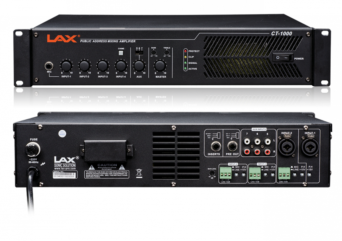 LAX CT700 Микшер-усилитель для систем оповещения и озвучивания