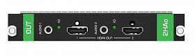Модуль Kramer MC3-2HAO c 2 выходами 4K HDMI и эмбедированием/деэмбедированием аналогового стерео аудио на 3,5-мм разъемах