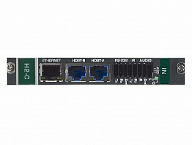Модуль Kramer DTAxrC2-IN2-F34 c 2 входами HDBaseT (витая пара), передача HDMI, аудио, двунаправленного RS-232,Ethernet и ИК