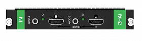 Модуль Kramer MC3-2HAI c 2 входами 4K HDMI и эмбедированием / деэмбедированием аналогового стерео аудио на 3,5-мм разъемах