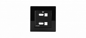 Kramer WP-211X EU PANEL SET Комплект лицевых панелей для коммутатора WP-211X/EU-80/86(W); цвет черный