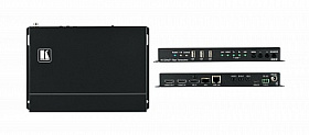 Бесподрывный кодер/декодер и передатчик/приемник Kramer KDS-8F в/из сети Ethernet видео, аудио, RS-232, ИК по оптоволокну