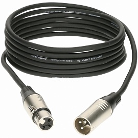 Микрофонный кабель Klotz GREYHOUND GRG1FM10.0, XLR(розетка) / XLR(вилка), черный, 10 м.