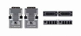 Передатчик и приемник сигнала DVI по волоконно-оптическому кабелю; кабель 4LC, многомодовый, без HDCP Kramer 610R/T