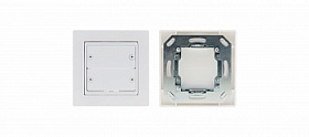Рамка Kramer FRAME-1GP-80(W), типоразмер EU 1G (для двух модулей-вставок), цвет белый