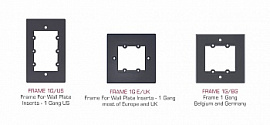 Kramer FRAME-1G/US(B) Рамка, типоразмер USA 1G (для трех модулей-вставок); цвет черный